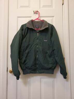 Vintage 1995 Patagonia Shelled Synchilla Jacket S Green Made in USA 28131 F5